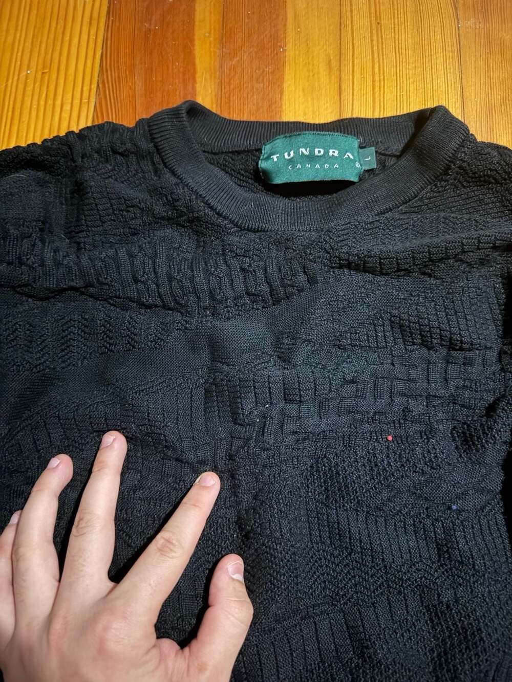 Tundra Canada Men's Textured 3D Knit Crewneck Sweater